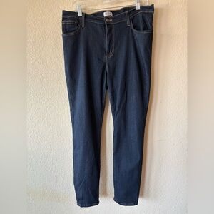 Judy Blue Jeans Women's 1X Skinny‎ Fit Dark Wash Blue Stretch Denim High Rise